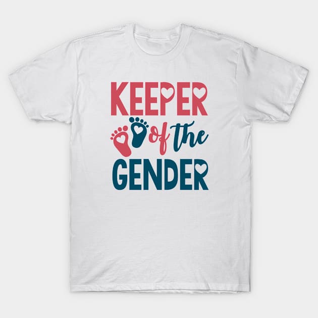 Gender Reveal Party Keeper Of The Gender Baby T-Shirt by CreativeShirt